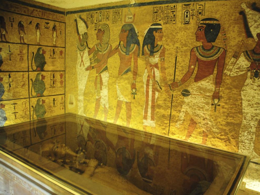 Vista de la tumba de Tutankamon en el Valle de los Reyes de Luxor, Egipto.