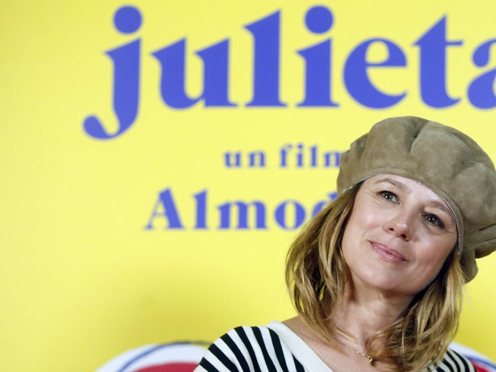 Emma Suárez, en la presentación de 'Julieta'.