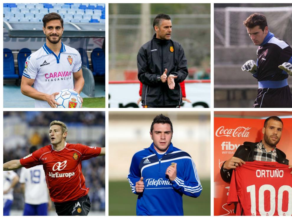 Javi Ros, Carreras, Cabrero, Rubén, Colunga y Ortuño han estado tanto en el Real Zaragoza como en el Mallorca