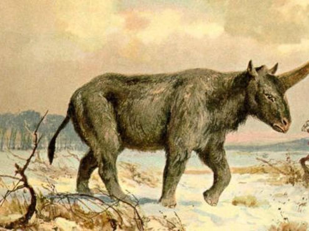 Dibujo del unicornio de Siberia, por Heinrich Harder (BBC Mundo)