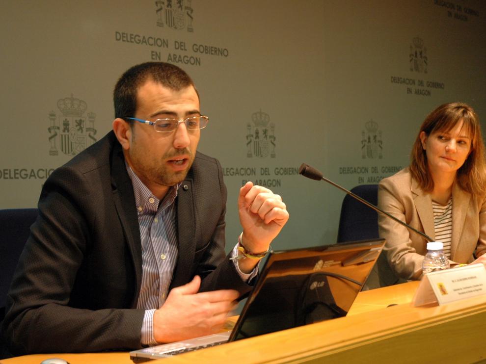 Jornada formativa sobre el Sistema de Seguimiento Integral en Casos de Violencia de Género celebrada este martes en la Delegación del Gobierno en Aragón.