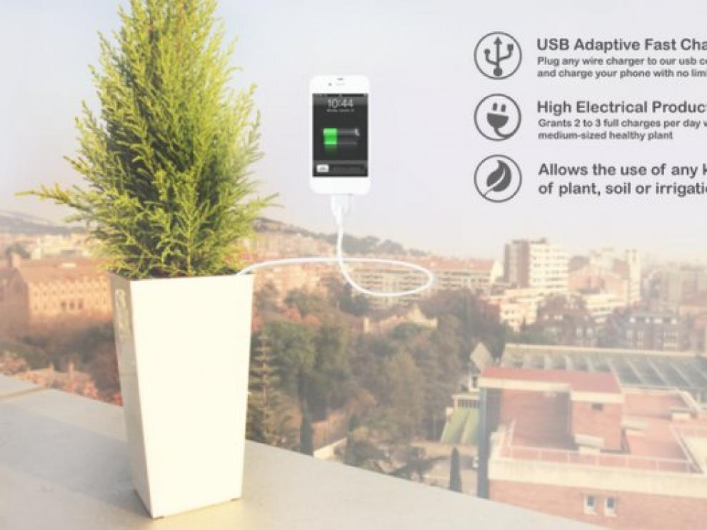 Cargar el móvil con una planta será posible gracias al proyecto Bioo.