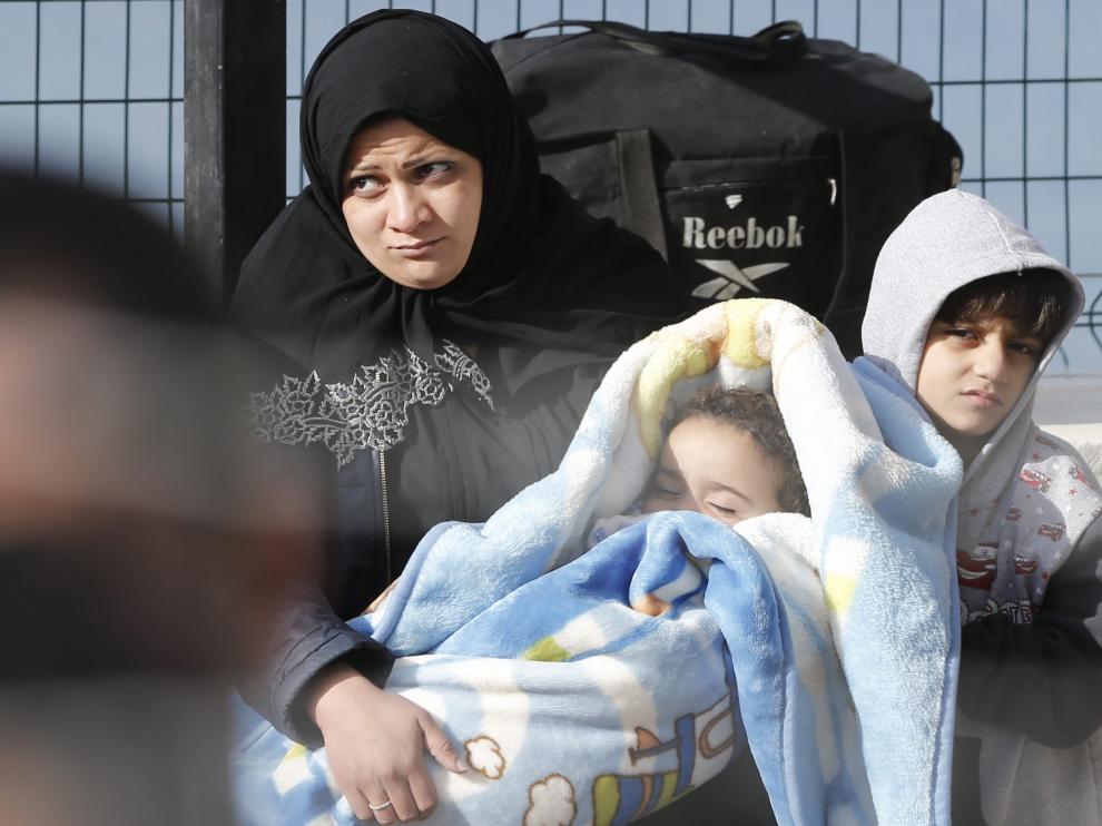 Refugiados, a su llegada a Turquía tras ser expulsados de la UE