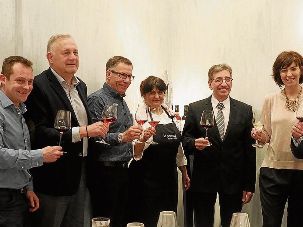 Javier Fillat, Javier Colás, Manuel Zorita, Marisa Barberán, David Pérez, Silvia Arruego y Jesús Astrain.