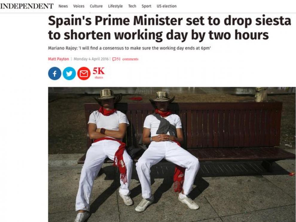 Imagen de la informacion de The independent