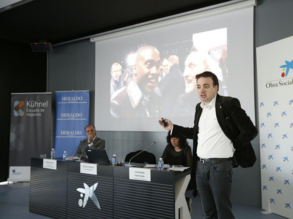 David Vivancos, en el Caixaforum