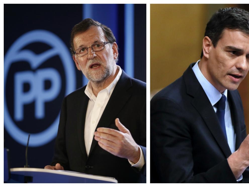 Combo de imágenes de Mariano Rajoy, Pedro Sánchez y Albert Rivera.
