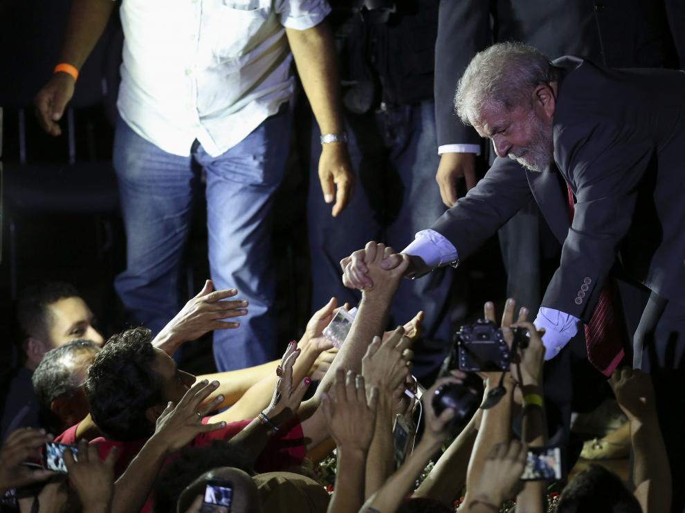 El expresidente brasileño Luiz Inácio Lula da Silva, este viernes.