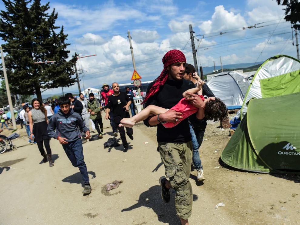 Disturbios en Idomeni