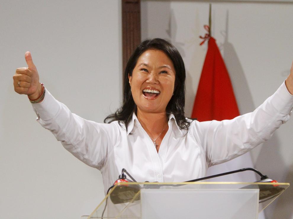 La candidata a la presidencia de Perú por el partido Fuerza Popular, Keiko Fujimori.