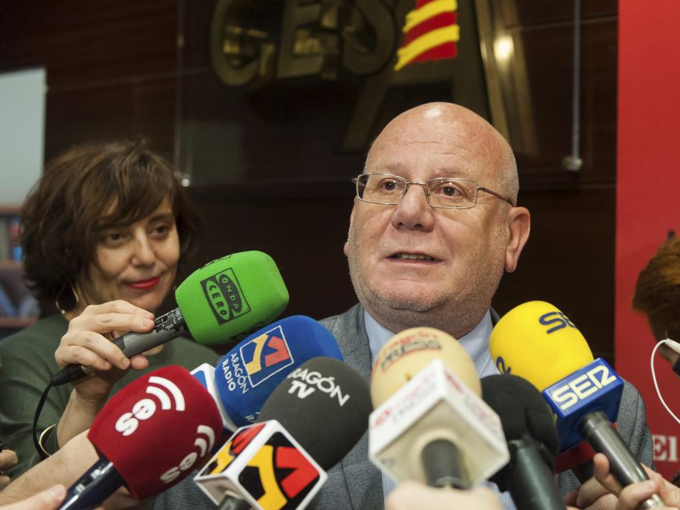 José Manuel Lasierra, tras su presentación como nuevo presidente del Consejo Económico y Social de Aragón.