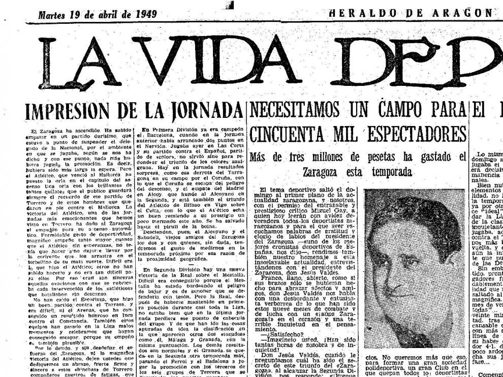 Noticia publicada en HERALDO DE ARAGÓN