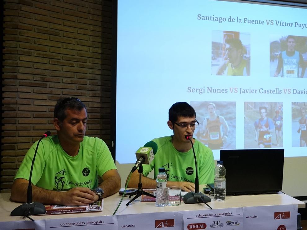 Imagen de la presentación de la carrera organizada por el Club Atletismo Fraga-Bajo Cinca.