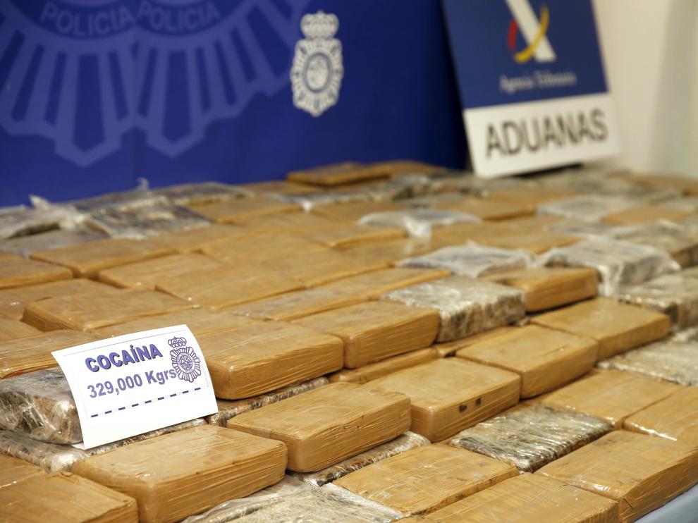 Cocaína incautada en la operación.