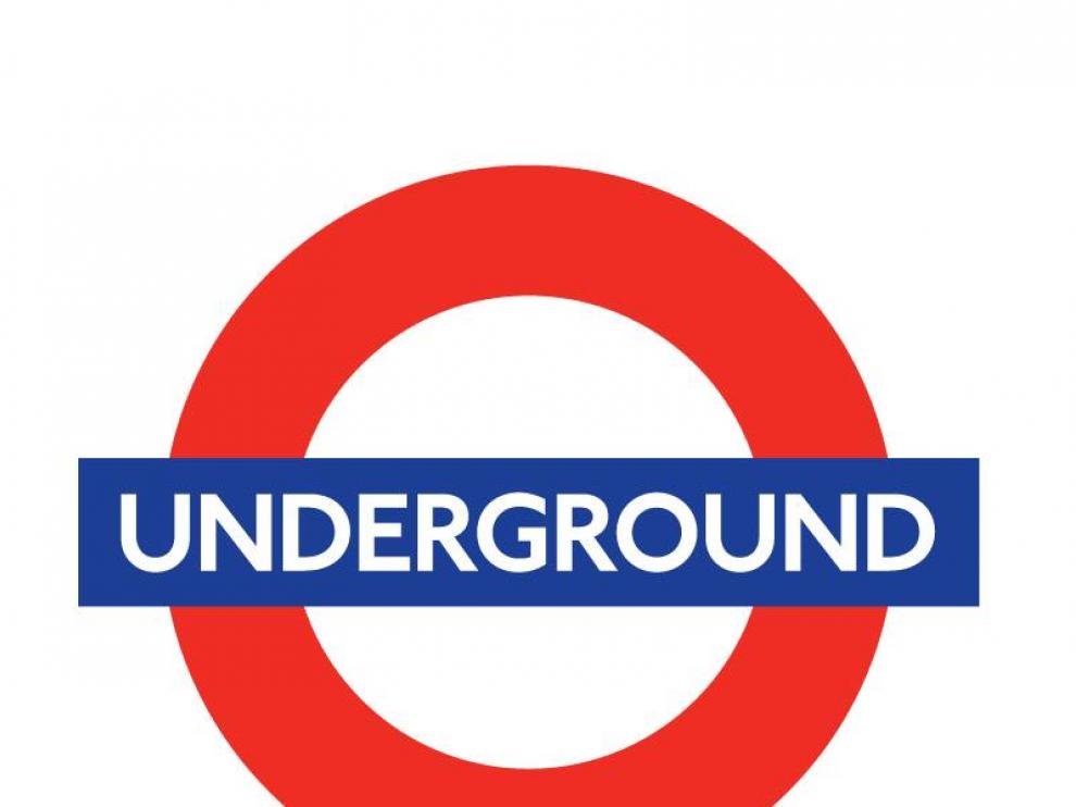 Logo del metro de Londres.