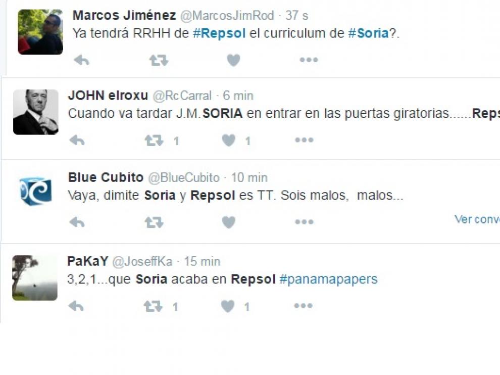 La renuncia de Soria convierte a Repsol en 'trending topic'