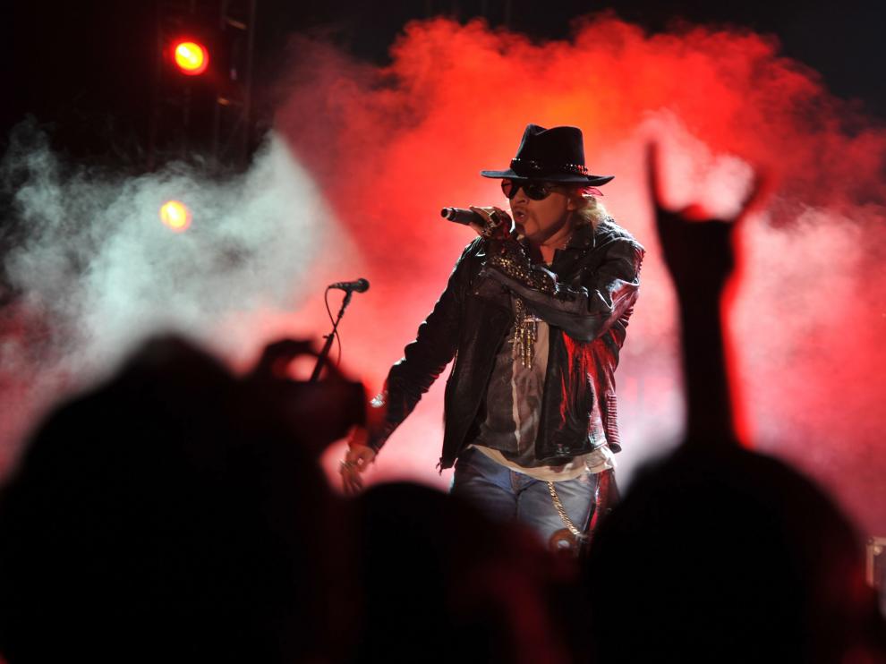 Axl Rose, vocalista de AC/DC en su nueva gira