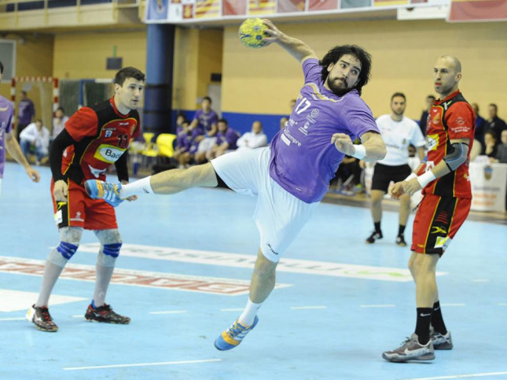 Una imagen del partido entre el Guadalajara y el Bada Huesca