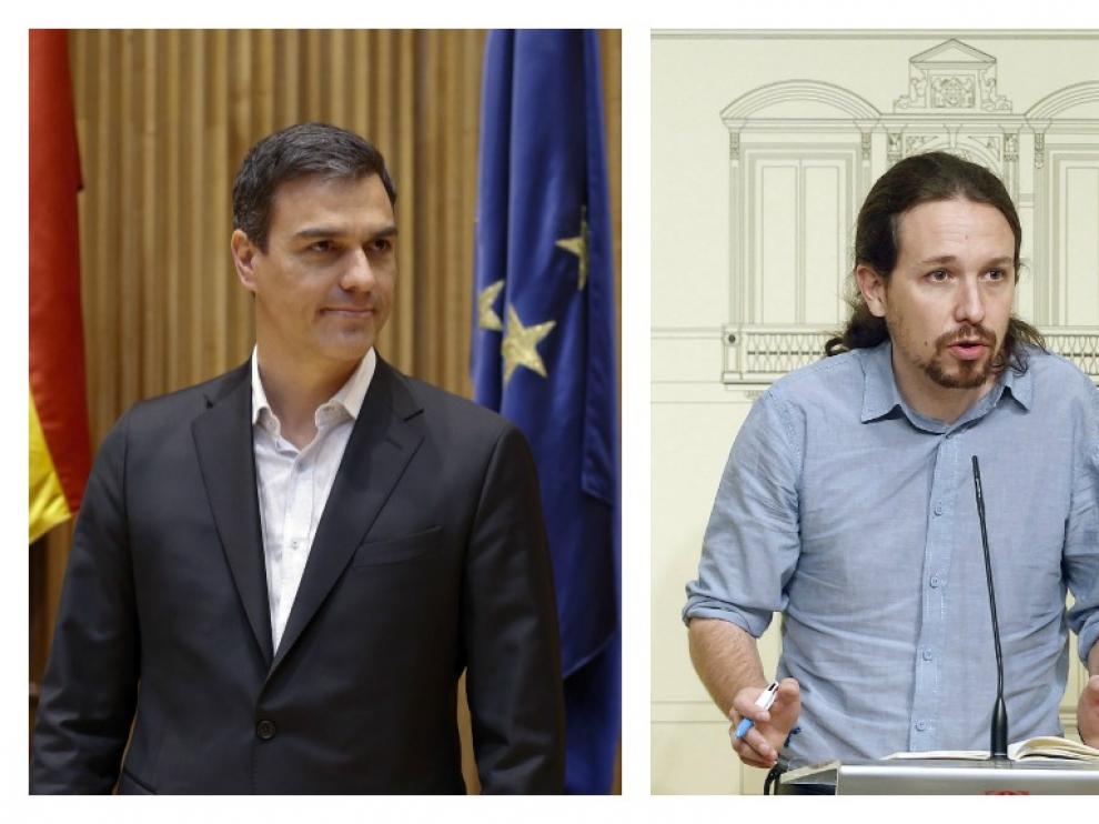 Los líderes de los cuatro partidos que negocian la investidura