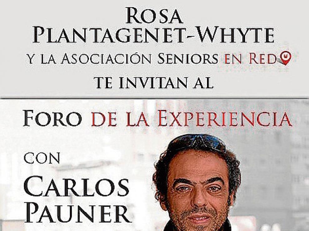 Cartel del encuentro con Pauner.