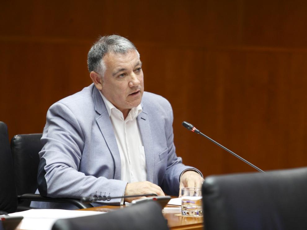 José Luis Juste, en la Comisión de Hacienda de las Cortes, el pasado viernes.