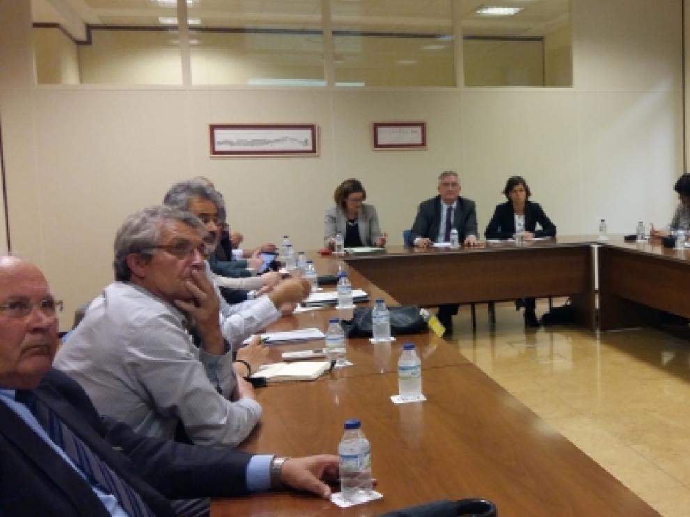 Reunión del Comité Institucional para abordar la descontaminación integral del lindano en el río Gállego.