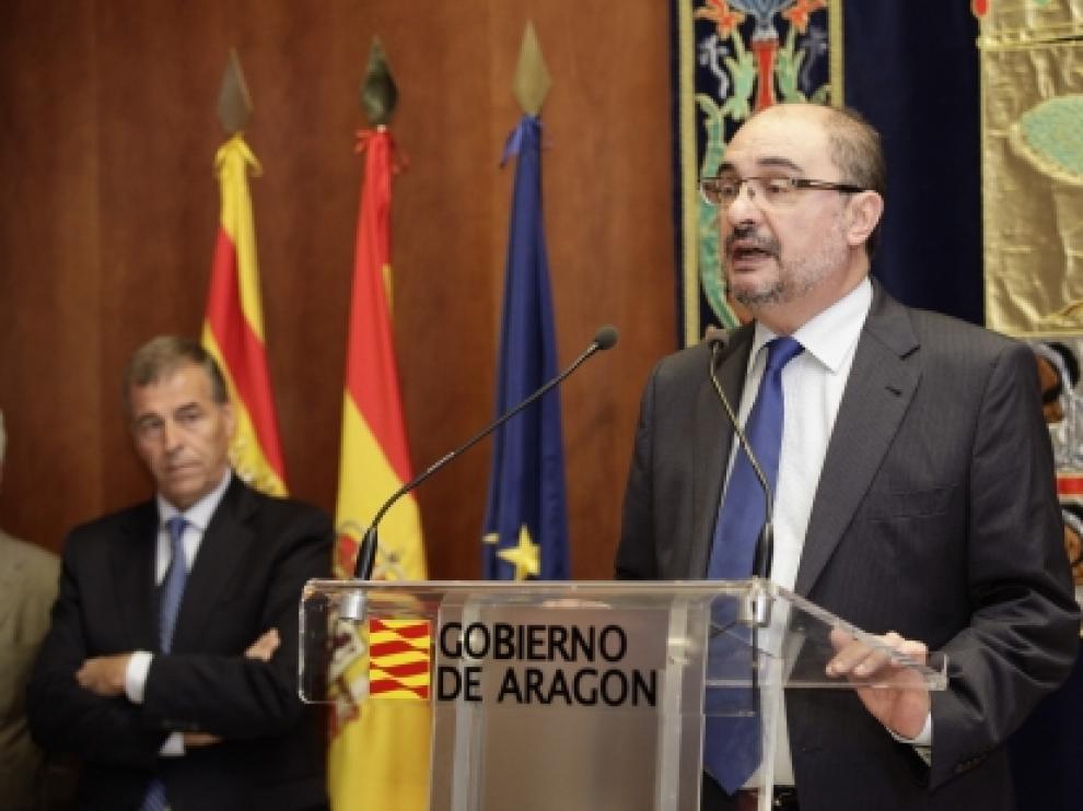 El presidente de Aragón, Javier Lambán, en una imagen de archivo.