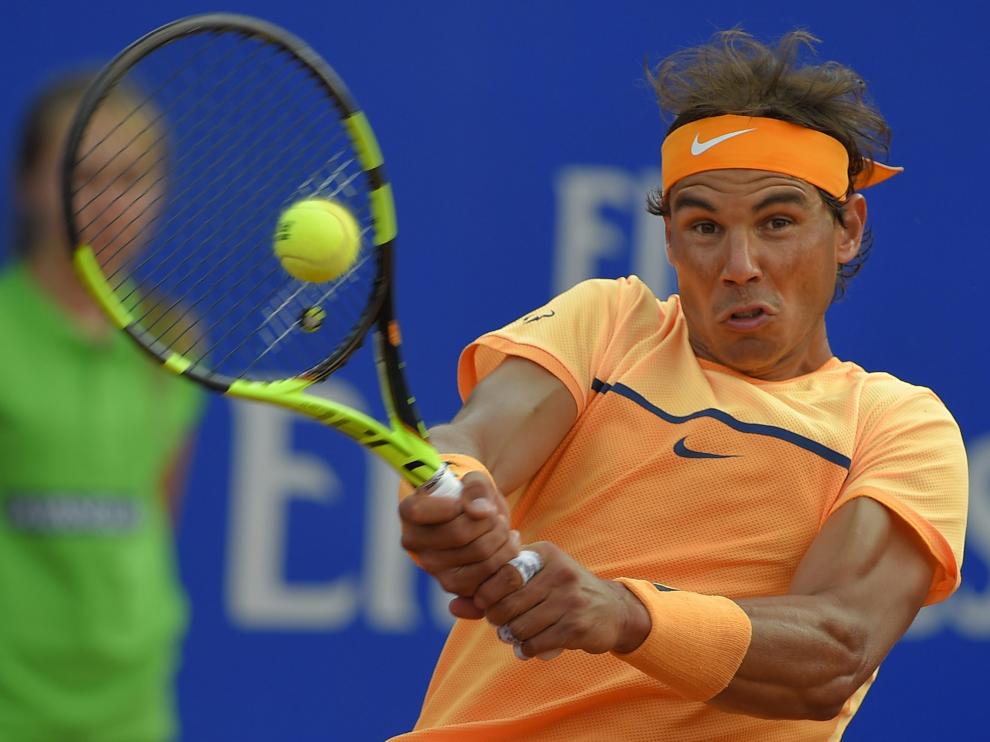 Nadal durante el partido contra Granollers.
