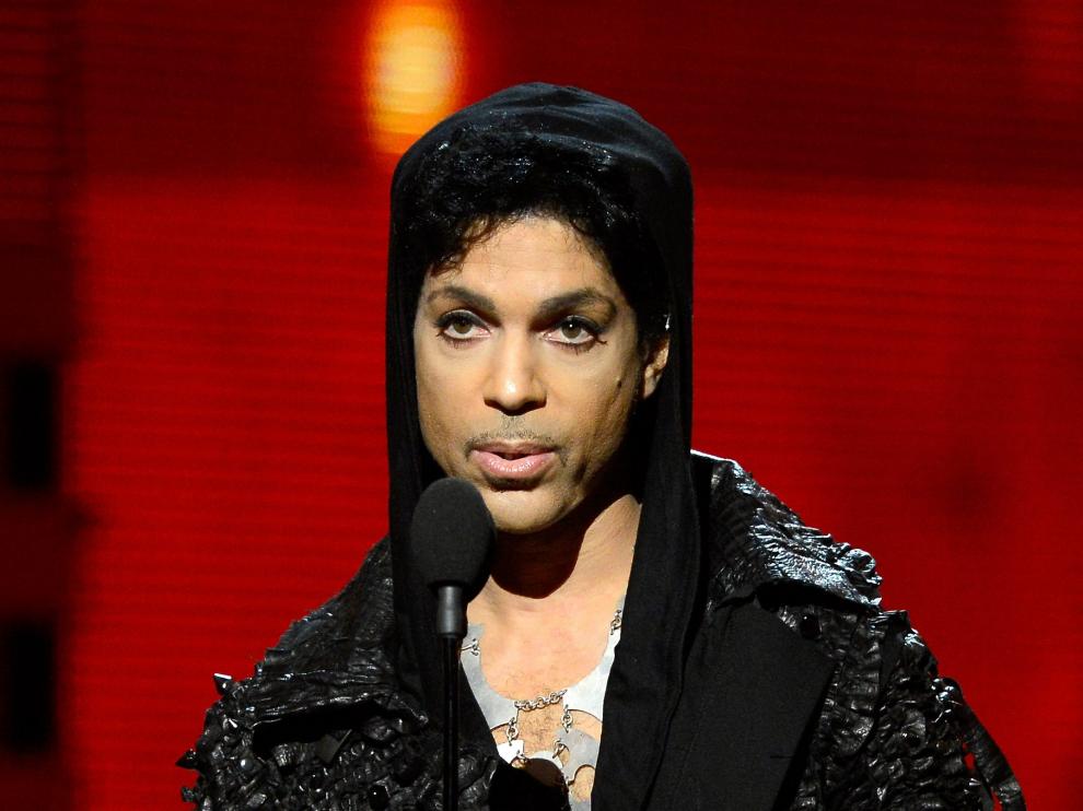 Prince, en la entrega de los Grammy, en 2013.