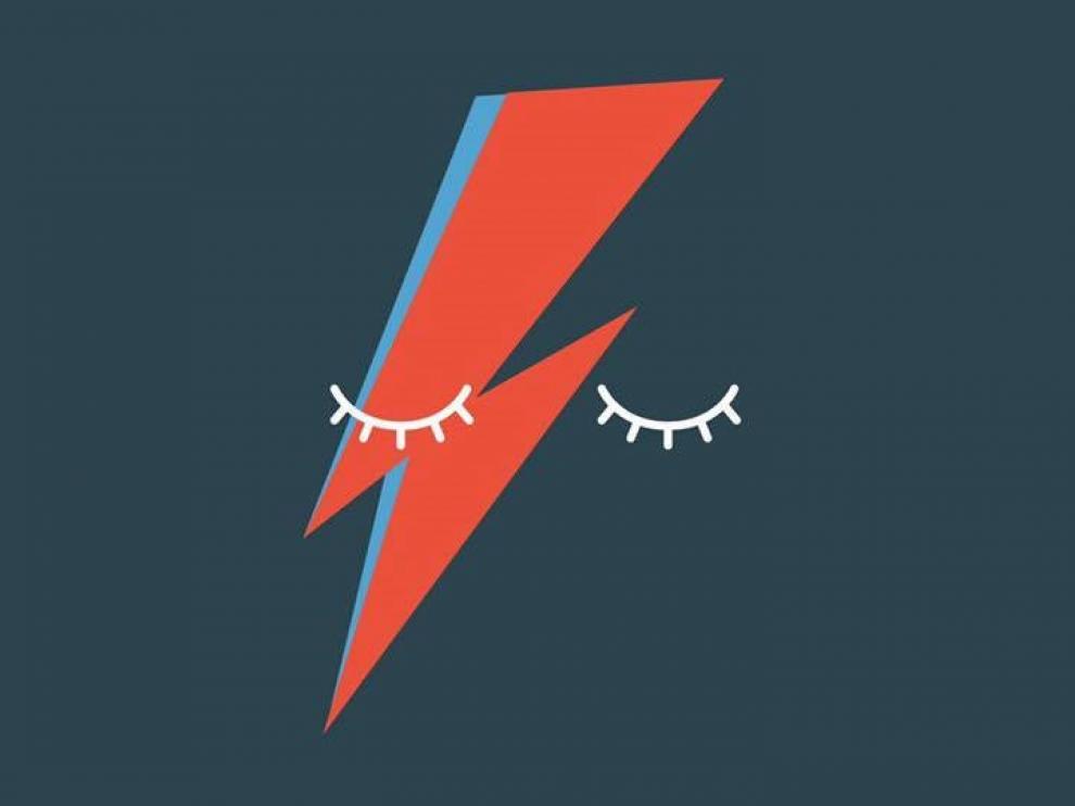 Cartel del concierto solidario en homenaje a David Bowie de este viernes en Huesca.