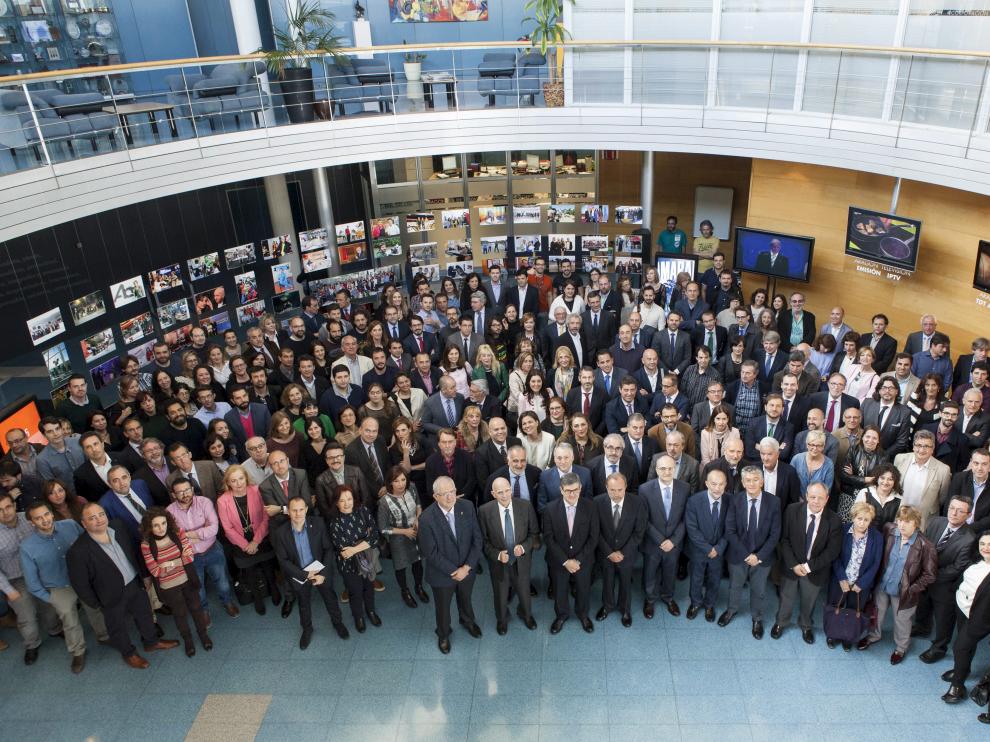 Acto de aniversario de la televisión pública aragonesa.