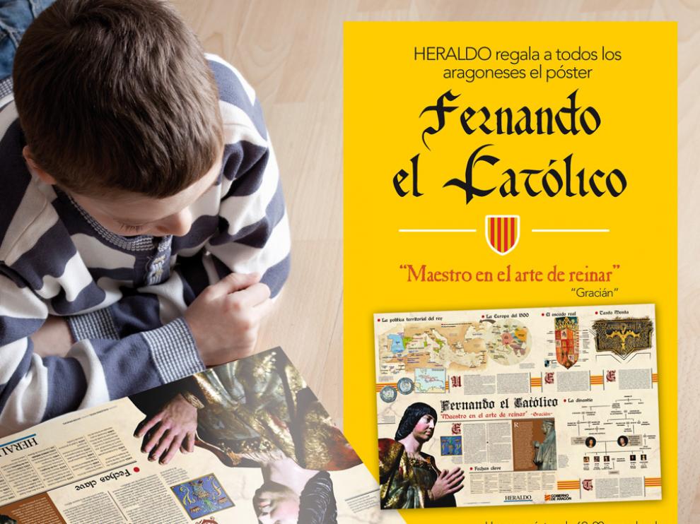 Póster Fernando el Católico que regala HERALDO el 23 de abril.
