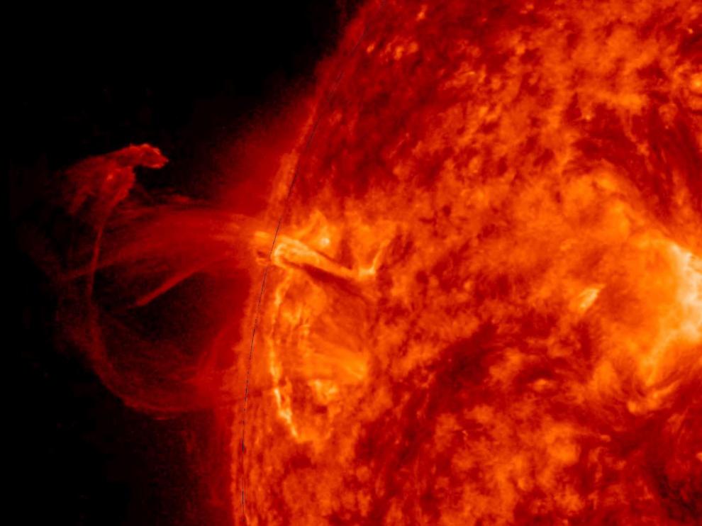Se trató de una erupción de nivel medio.