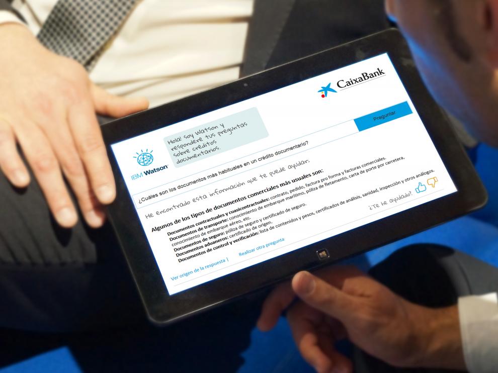 La solución tecnológica IBM Watson permitirá potenciar el asesoramiento de CaixaBank a sus clientes en el área de comercio exterior.