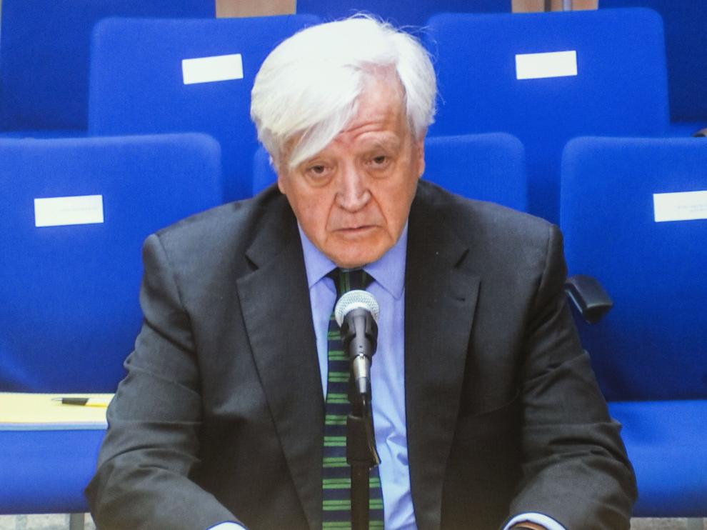 El conde de Fonato durante su declaración como testigo ante el tribunal de la Audiencia de Palma.