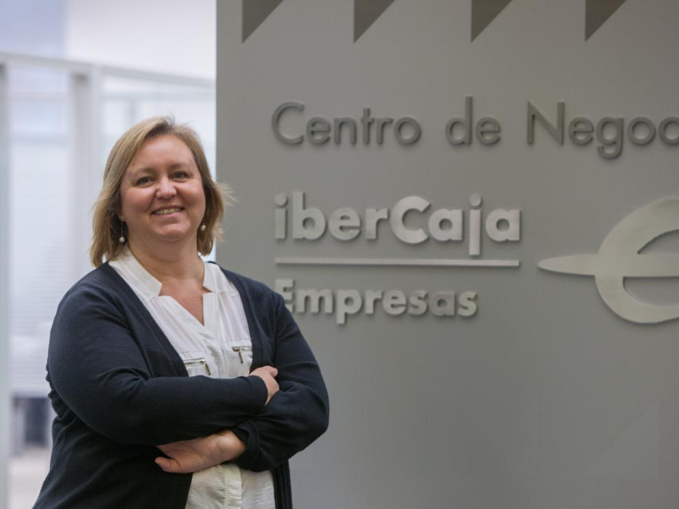 Leticia Alfaro, en el Centro de Negocios de Ibercaja.