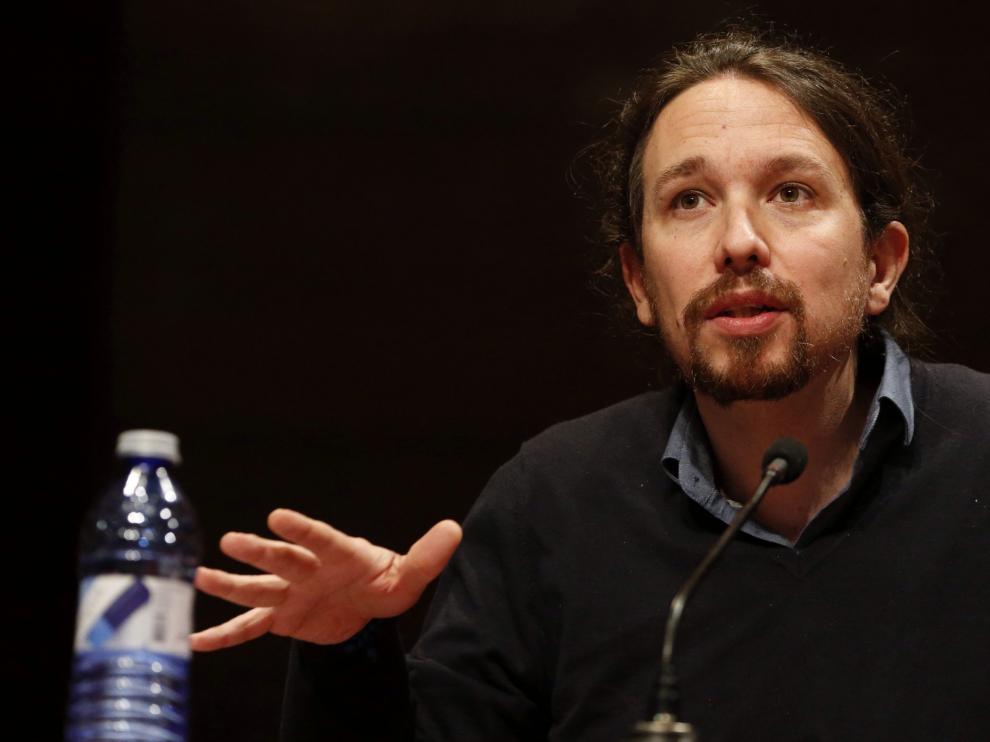Pablo Iglesias, en el acto de la U. Complutense
