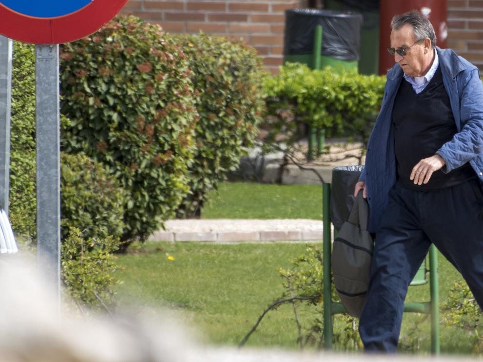 Carlos Fabra, a su salida de la cárcel este viernes.