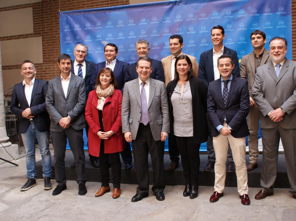 Imagen de la reunión de la FEMP, este jueves en Madrid.