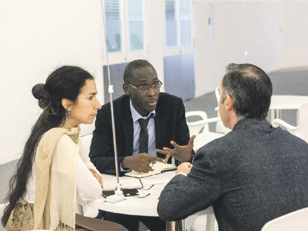 Entrevista en uno de los Encuentros Internacionales que organiza Aragón Exterior.