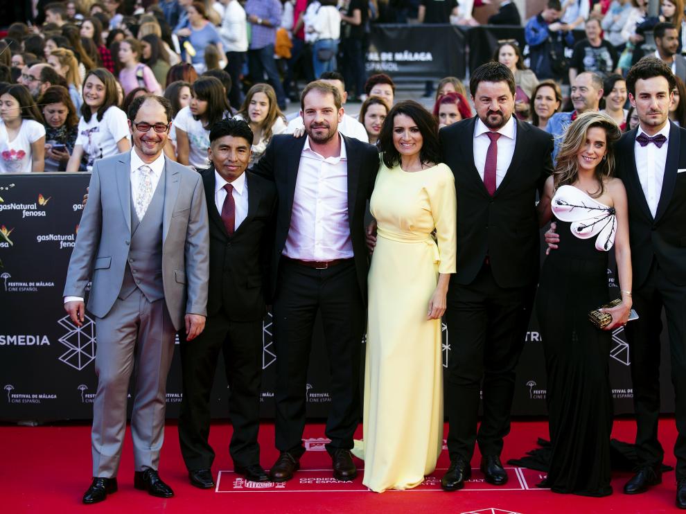 Algunos de los asistentes de la inauguración del Festival de Cine Español de Málaga