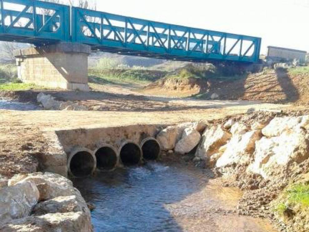 Tramo del cauce donde se han efectuado las mejoras.