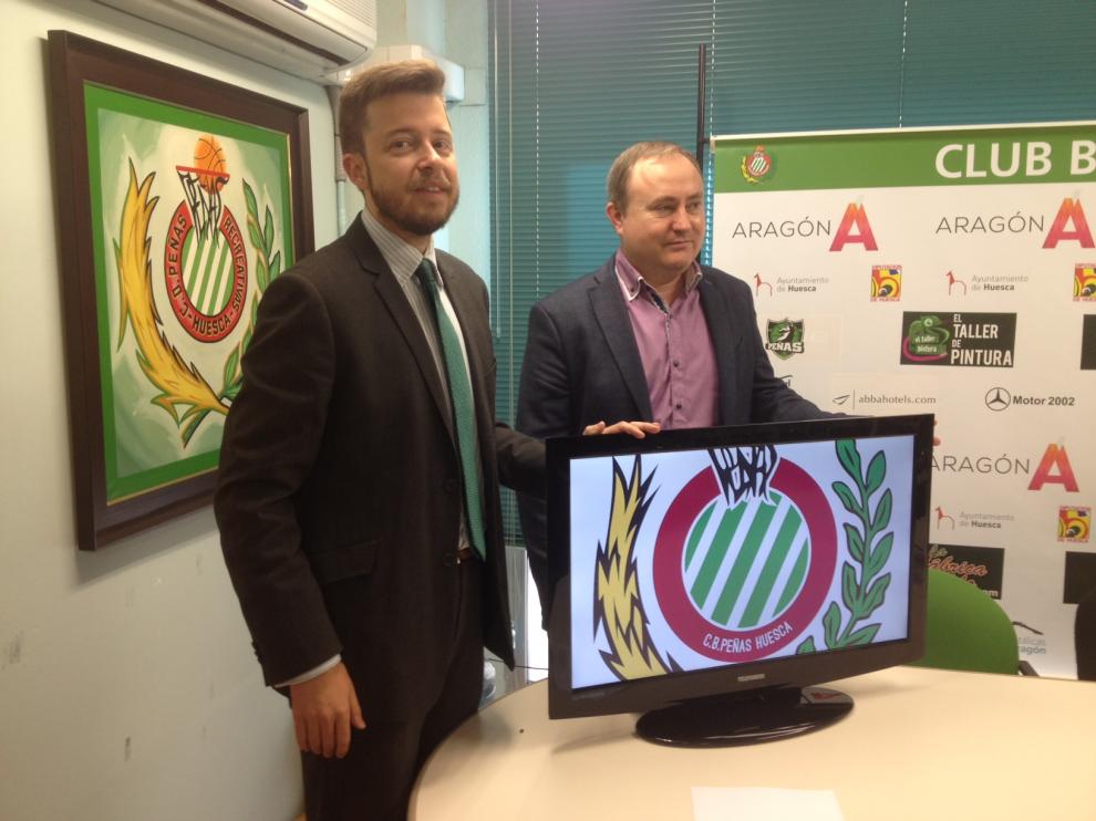 El presidente Antonio Orús y del vicepresidente Alberto Gracia presentando la campaña.