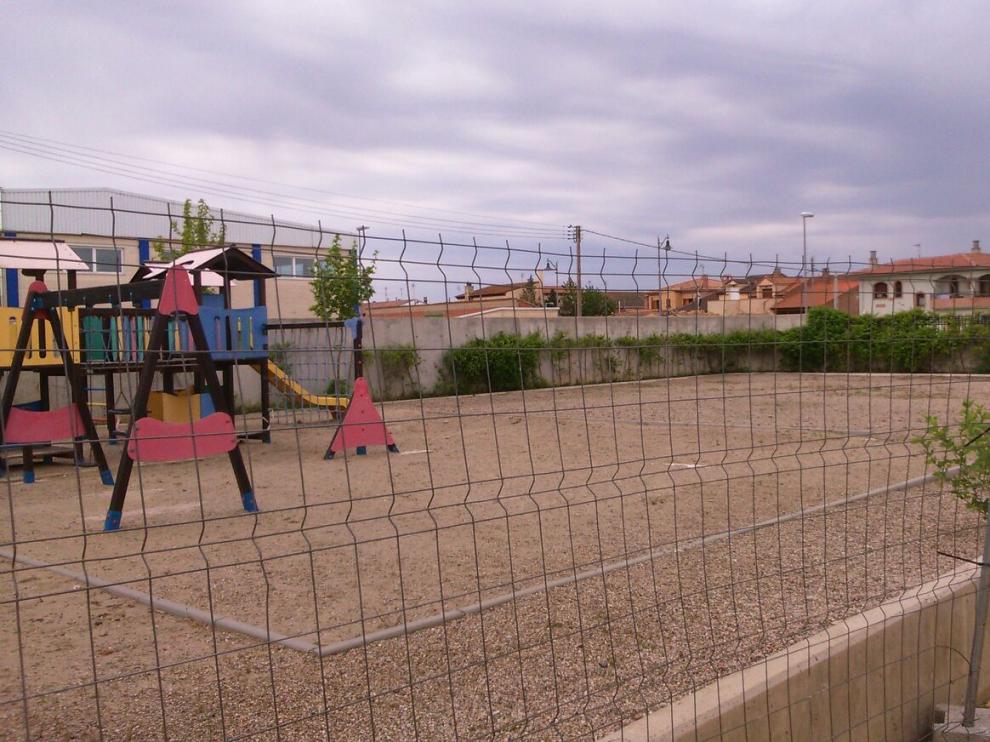 La zona de juegos que va a reformarse.