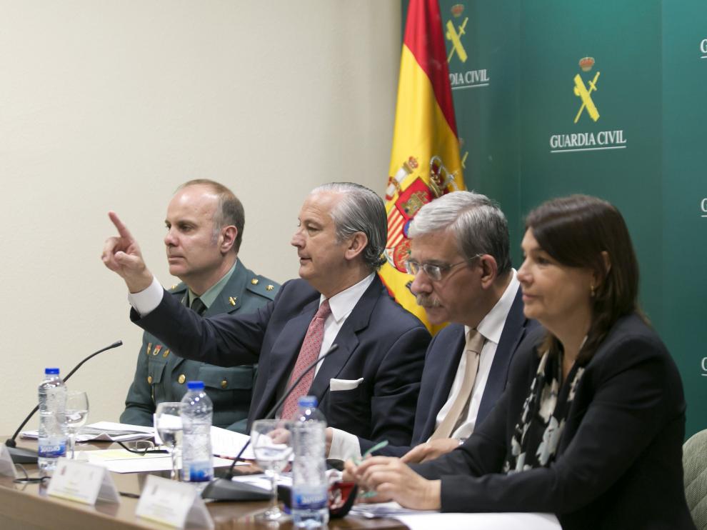 Rueda de prensa de la Guardia Civil para informar sobre la peligrosidad de estas nuevas sustancias.