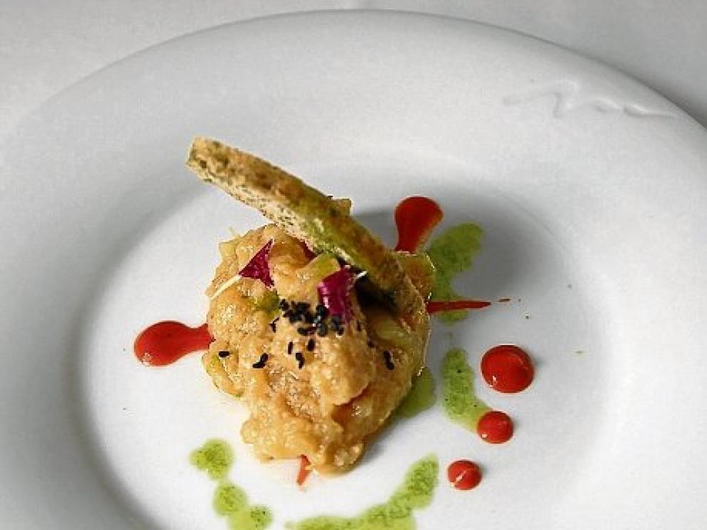 Receta de ajoarriero de bacalao al estilo de la abuela Nati con pan de algas.