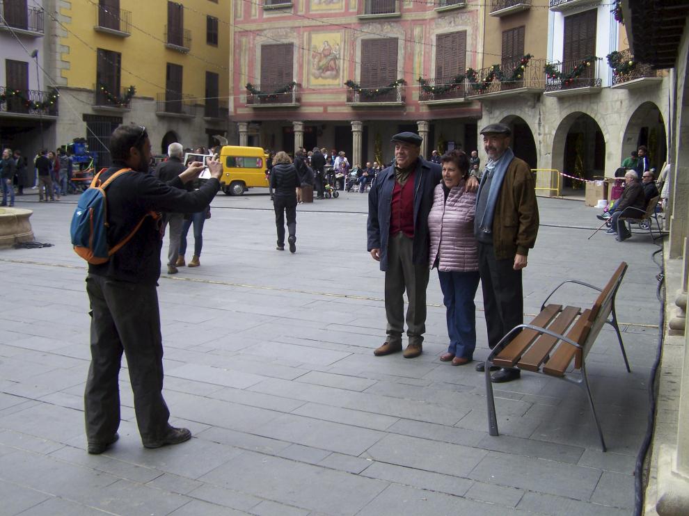 Rodaje de 'Villaviciosa de al lado' en Graus.