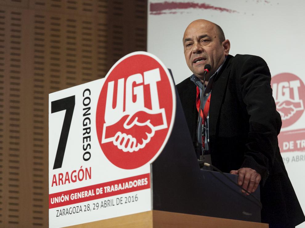 Alastuey, reelegido como secretario general de UGT Aragón