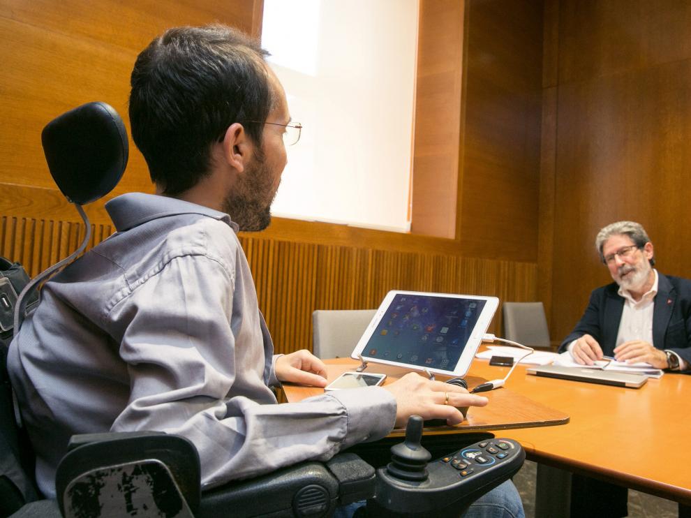Reunión de Echenique y Barrena.