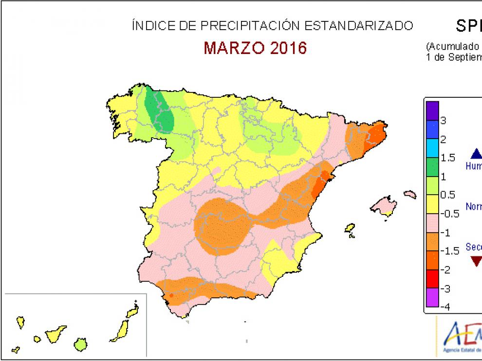 El balance de lluvias supera en un 25% el nivel normal en el interior de Aragón